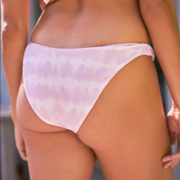 RVCA Live and Let Dye Light Purple Tie-Dye Halter French Bikini M - Picture 7 of 14